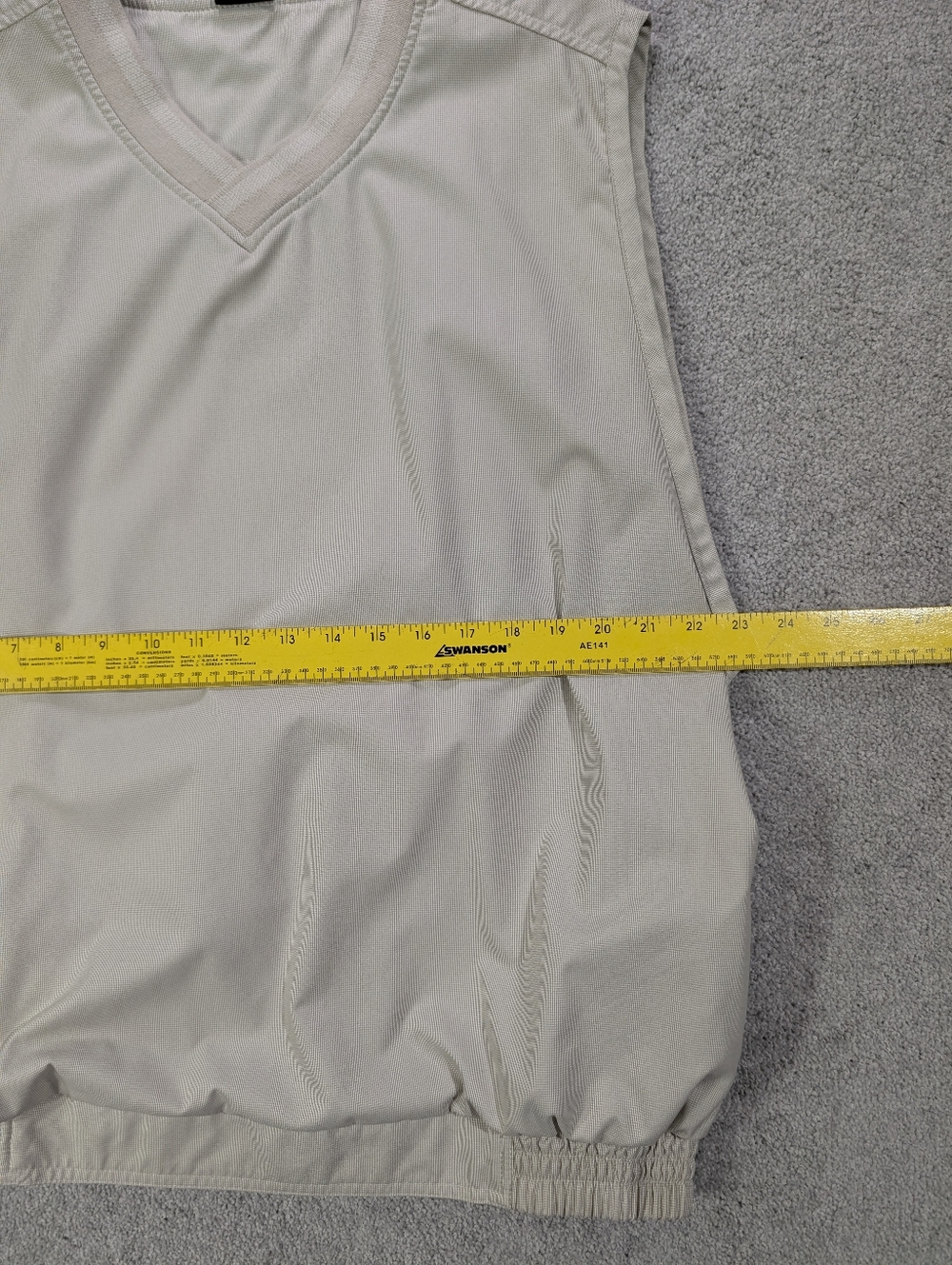 Nike Golf Men's Windbreaker Pullover Vest Beige Large | Gorpcore - Picture 5 of 5